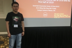 Xin Zi-Bing presenting at the Conservation Meeting