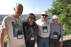 Bill Price, Deanna Belli, Paul Kroll, and Arleen Dewell at overlook