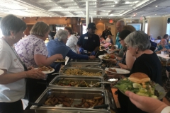 Buffet dinner on the paddlewheeler
