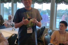 Hong Xin celebrating his 30th birthday on the cruise