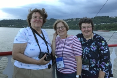 Karyn Cichocki, Lori Hilfer, Heidi Dillenbeck enjoying the relaxing cruise