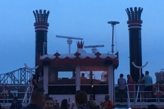 Paddlewheeler as night settles in