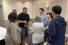 BJ Ohme with after-lecture group