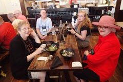 Socializing at lunch