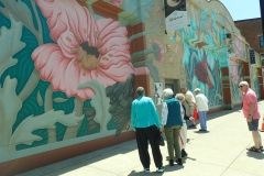 Wall murals outside Rookwood Pottery Company Factory