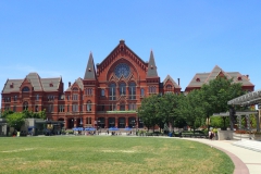 Cincinnati Music Hall view from bus