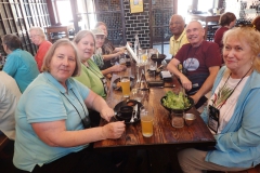 Socializing at lunch