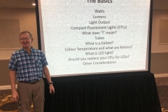 Bruce Williams presenting his program on lighting