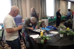 Inspection activities at flower show entries