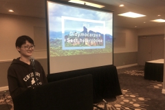 Wendy (Wenjing Xu) presenting at the students lectures