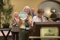 Outgoing president gift presentation to Julie Mavity-Hudson