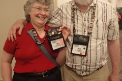 Dee and Bob Stewart first in line