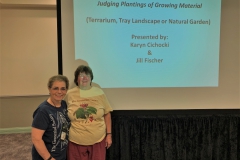 Jill Fischer and Karyn Cichocki teaching the judging school workshop