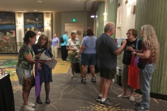 Attendees meeting at Registration