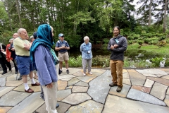 Gathering at Heronswood with one of our local guides