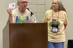 Mel Grice and Jeanne Katzenstein promoting Convention 2023