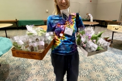 Lynne Shandley at plant sale breakdown