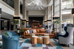 Inviting hotel lobby