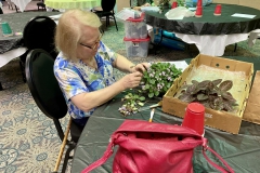 Cathleen Graves grooming her entries