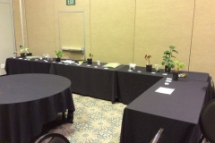 Silent Auction set up area being filled