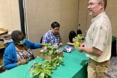 Steve Hootman checking out at plant sales