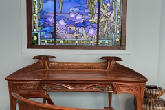 Furniture and wall art of many kinds at the museum
