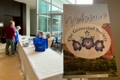 Welcome sign at Registration