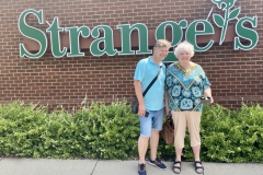 Dmitry Ozherelyev and Irina Nicholson at our stop at Strange’s Nursery