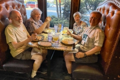 Dinner group at a nearby Mexican restaurant
