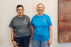 Volunteers LaDonna Hopson and Pat Knight