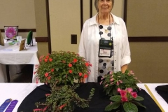 Eileen McGrath with her Runner-Up to Best in Horticulture Multi-Genera Collection