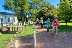 Touring the grounds around the church where Patrick Henry gave his famous speech