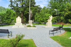 Another area of the cemetery gardens