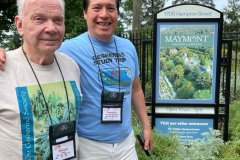 Michael Riley and Francisco Correa Mendoza arriving at Maymont Park Gardens
