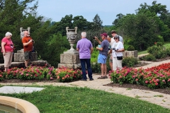 Tour group in the Italian Garden