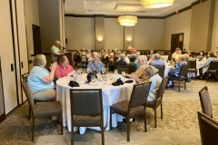 Lunch group relaxing before Entries open in the afternoon