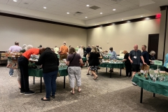 Lots of activity in the sales room on opening night