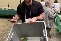 Jayton Howard amazed at the buying selection available to fill his carry-bin