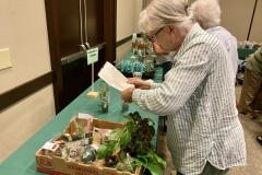 Johanna Zinn checking her list