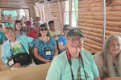 Group on Grant’s Farm tram through animal park refuge